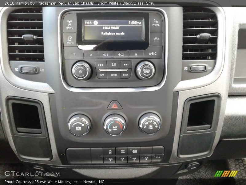 Bright White / Black/Diesel Gray 2018 Ram 5500 Tradesman Regular Cab Chassis