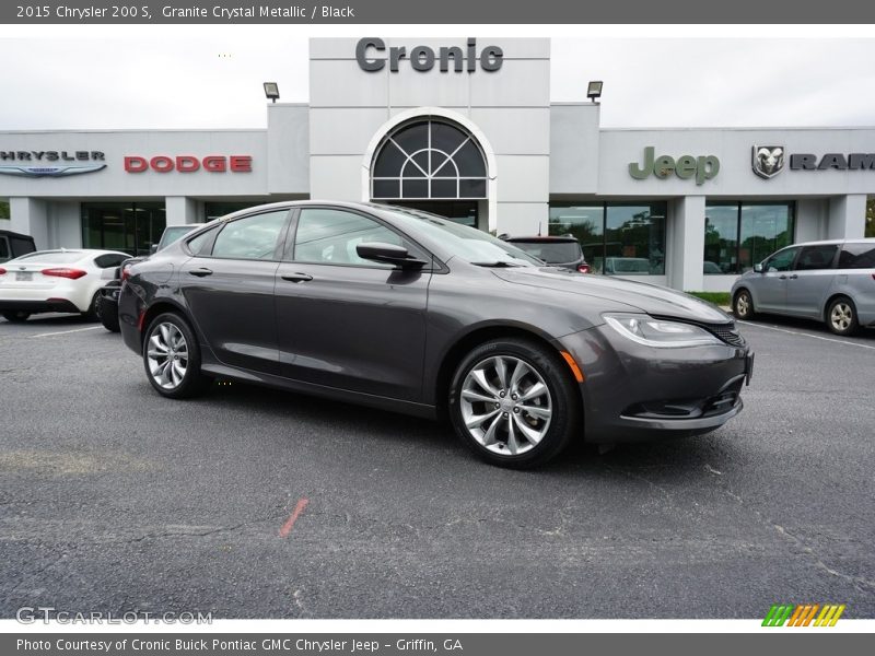 Granite Crystal Metallic / Black 2015 Chrysler 200 S
