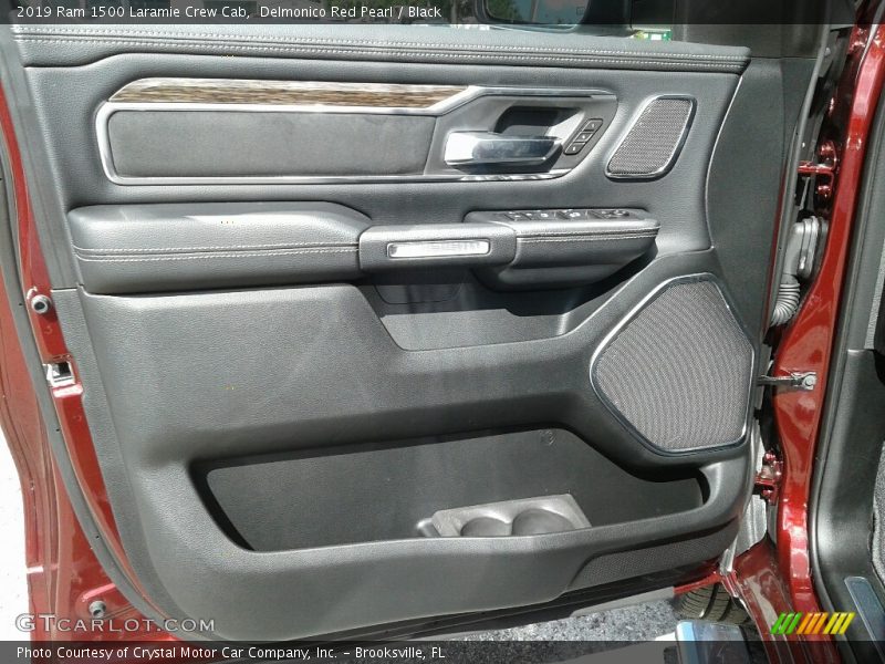 Delmonico Red Pearl / Black 2019 Ram 1500 Laramie Crew Cab