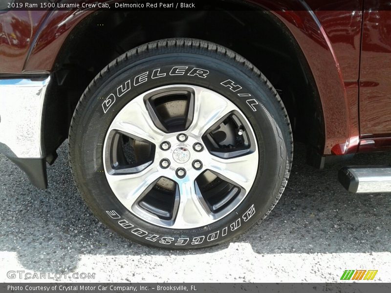 Delmonico Red Pearl / Black 2019 Ram 1500 Laramie Crew Cab