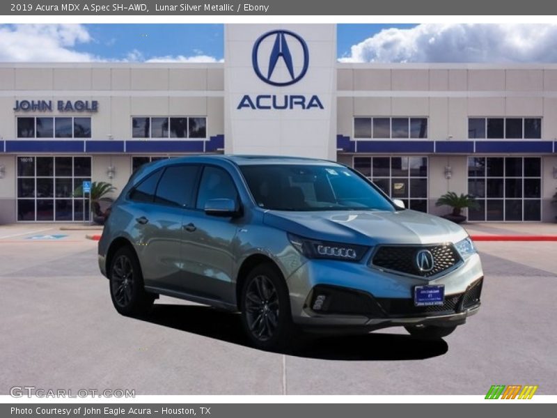 Lunar Silver Metallic / Ebony 2019 Acura MDX A Spec SH-AWD