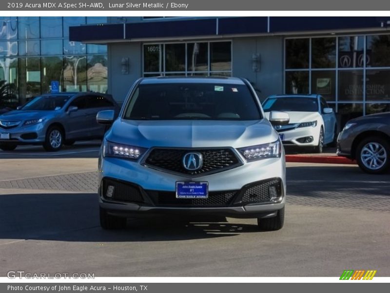 Lunar Silver Metallic / Ebony 2019 Acura MDX A Spec SH-AWD