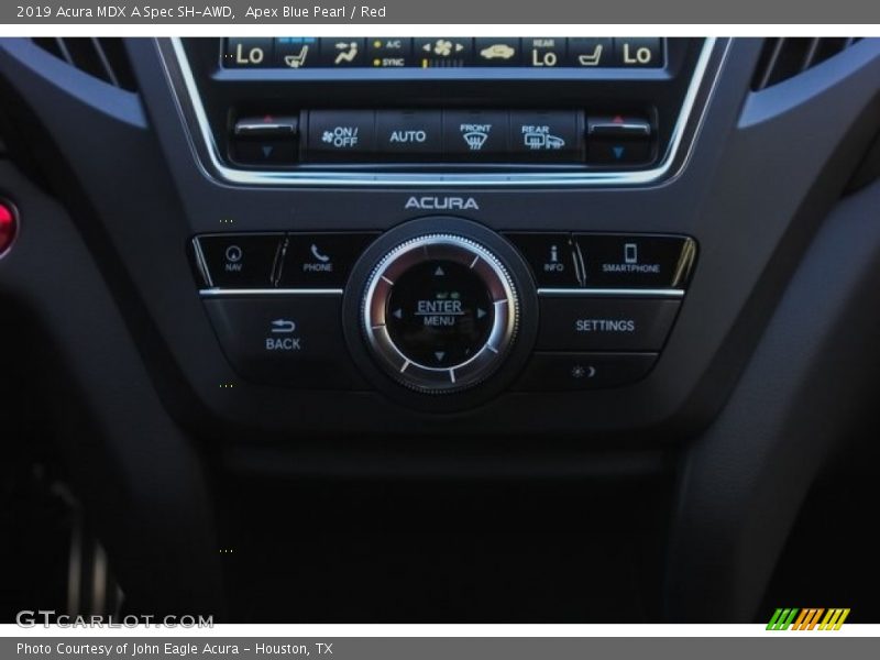 Apex Blue Pearl / Red 2019 Acura MDX A Spec SH-AWD