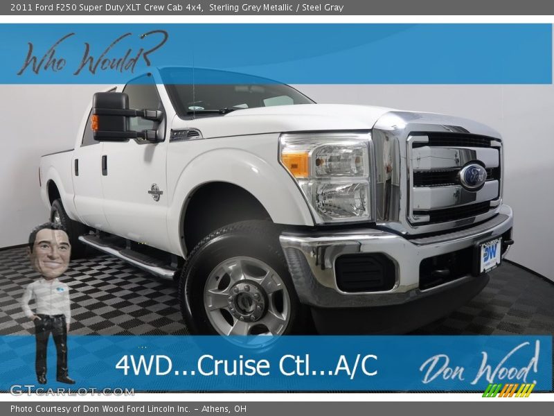 Sterling Grey Metallic / Steel Gray 2011 Ford F250 Super Duty XLT Crew Cab 4x4
