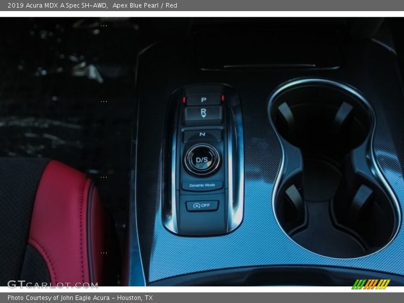 Apex Blue Pearl / Red 2019 Acura MDX A Spec SH-AWD
