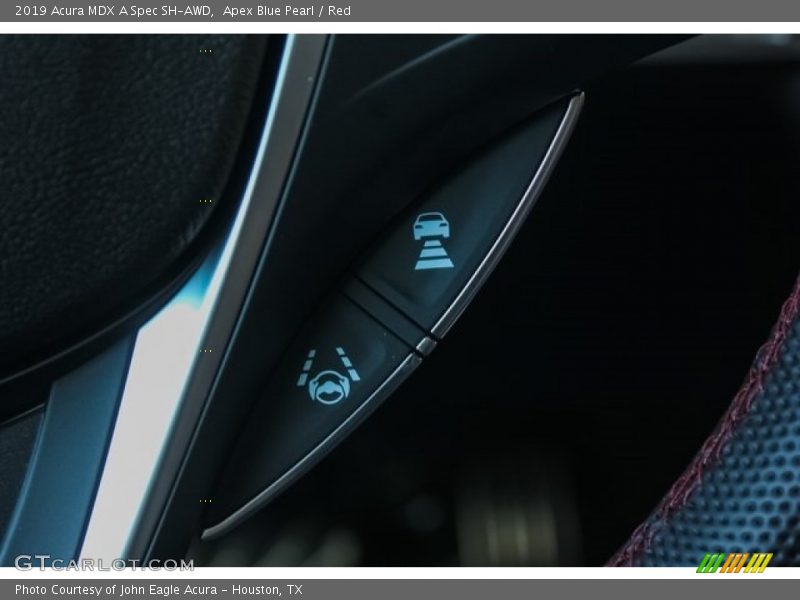 Apex Blue Pearl / Red 2019 Acura MDX A Spec SH-AWD