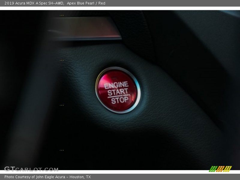 Apex Blue Pearl / Red 2019 Acura MDX A Spec SH-AWD