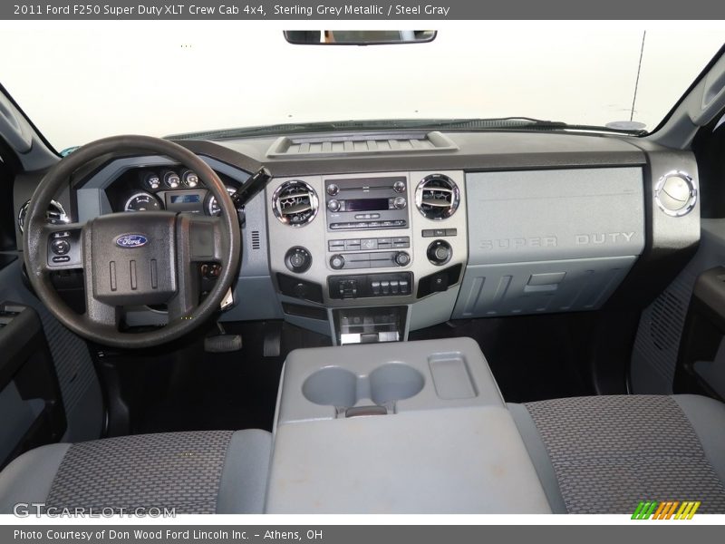 Sterling Grey Metallic / Steel Gray 2011 Ford F250 Super Duty XLT Crew Cab 4x4