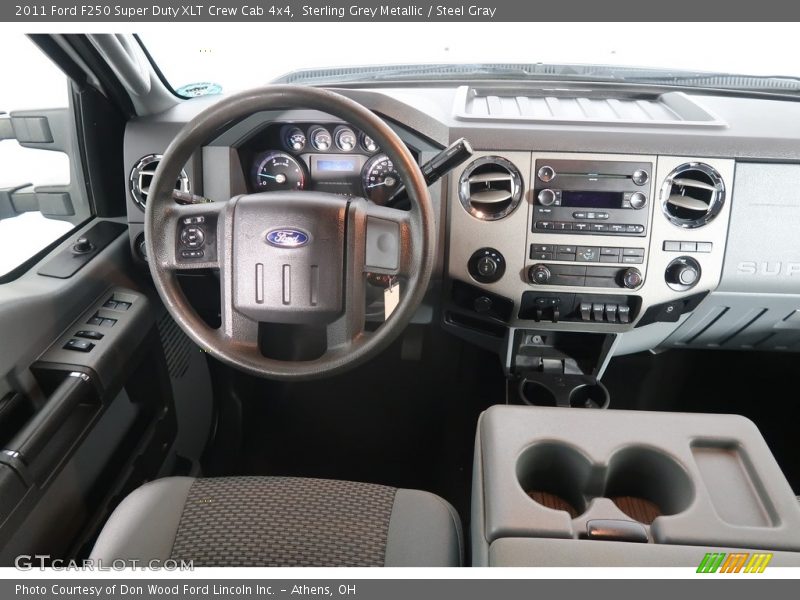 Sterling Grey Metallic / Steel Gray 2011 Ford F250 Super Duty XLT Crew Cab 4x4