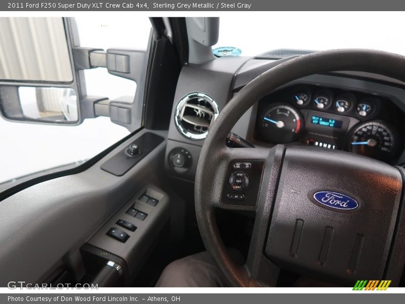 Sterling Grey Metallic / Steel Gray 2011 Ford F250 Super Duty XLT Crew Cab 4x4