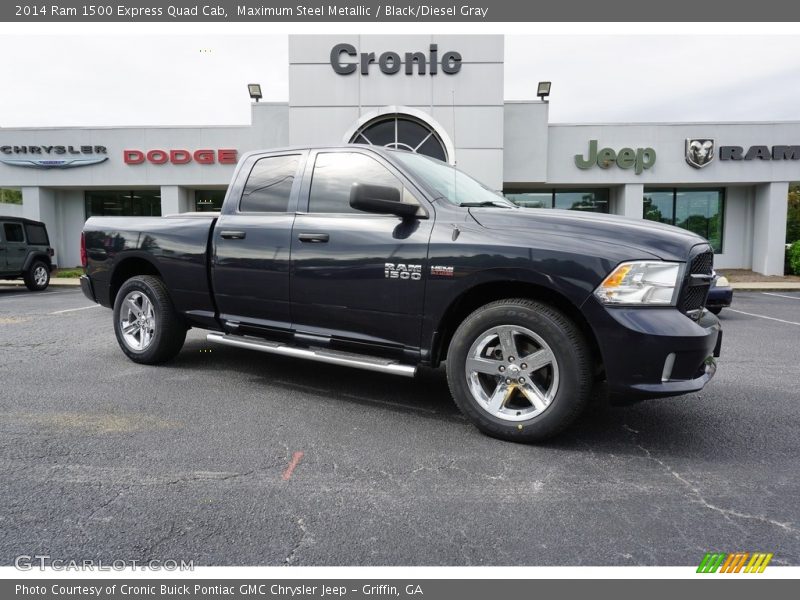 Maximum Steel Metallic / Black/Diesel Gray 2014 Ram 1500 Express Quad Cab