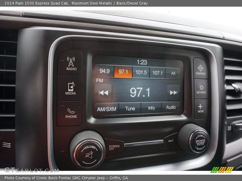 Maximum Steel Metallic / Black/Diesel Gray 2014 Ram 1500 Express Quad Cab