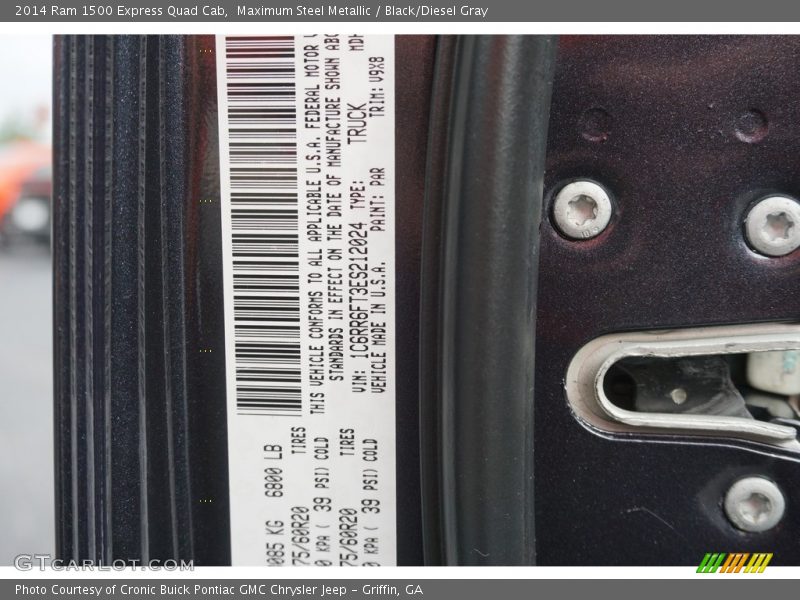 Maximum Steel Metallic / Black/Diesel Gray 2014 Ram 1500 Express Quad Cab