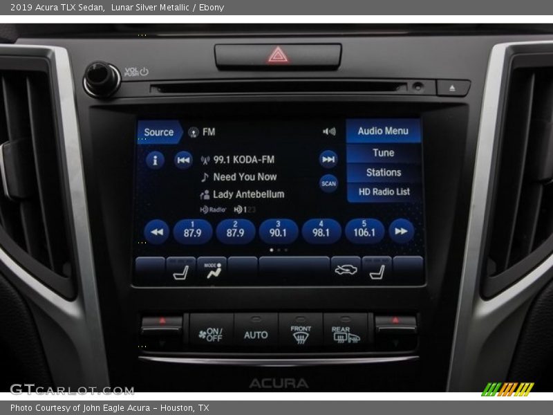 Controls of 2019 TLX Sedan