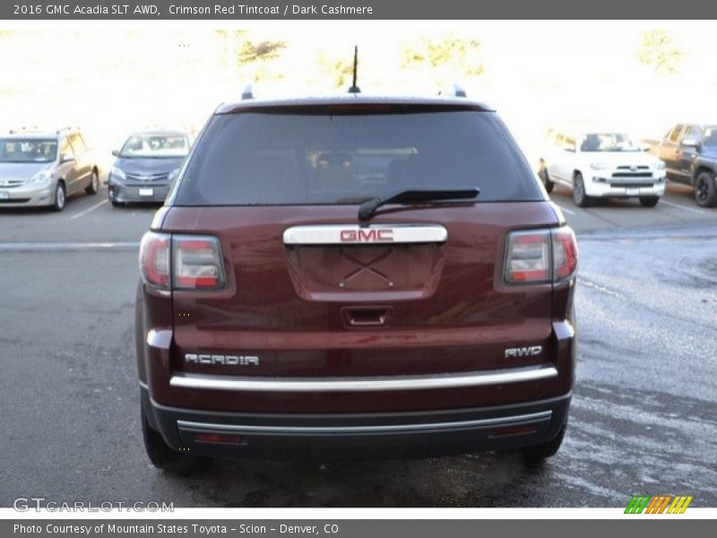 Crimson Red Tintcoat / Dark Cashmere 2016 GMC Acadia SLT AWD