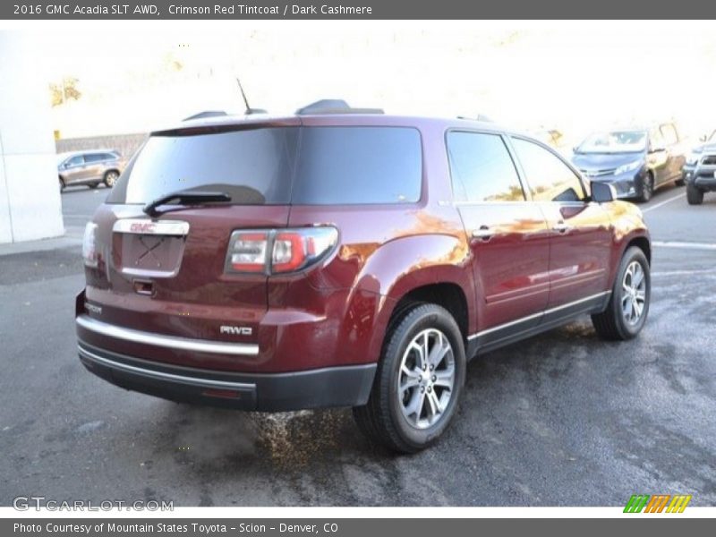 Crimson Red Tintcoat / Dark Cashmere 2016 GMC Acadia SLT AWD
