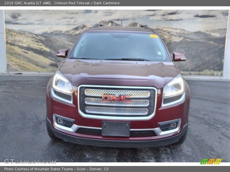 Crimson Red Tintcoat / Dark Cashmere 2016 GMC Acadia SLT AWD