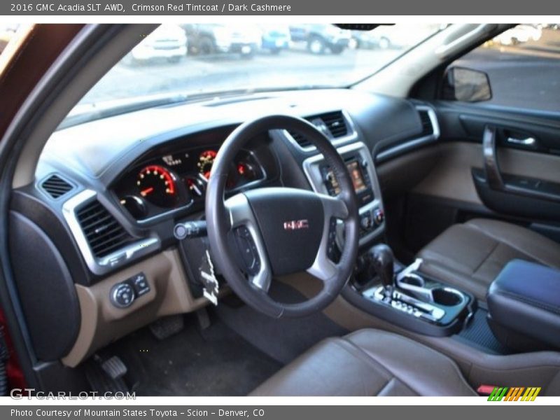 Crimson Red Tintcoat / Dark Cashmere 2016 GMC Acadia SLT AWD