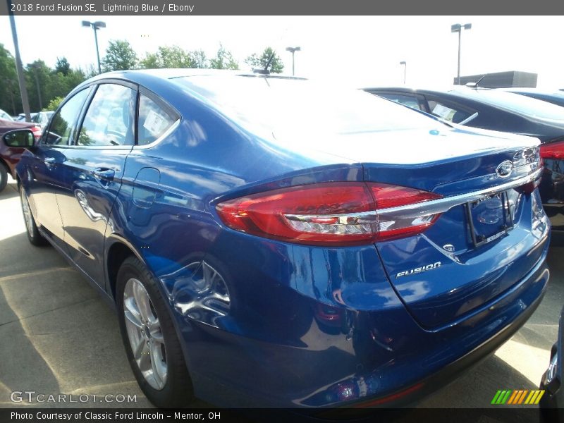 Lightning Blue / Ebony 2018 Ford Fusion SE