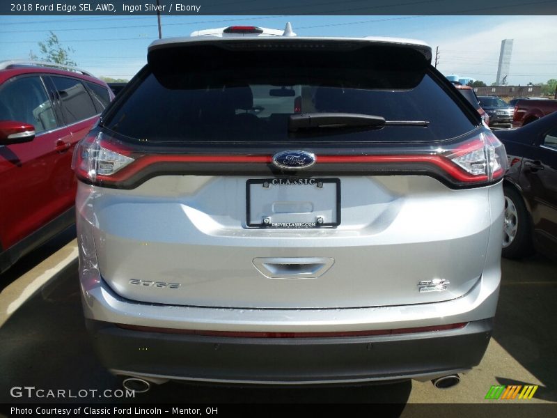 Ingot Silver / Ebony 2018 Ford Edge SEL AWD