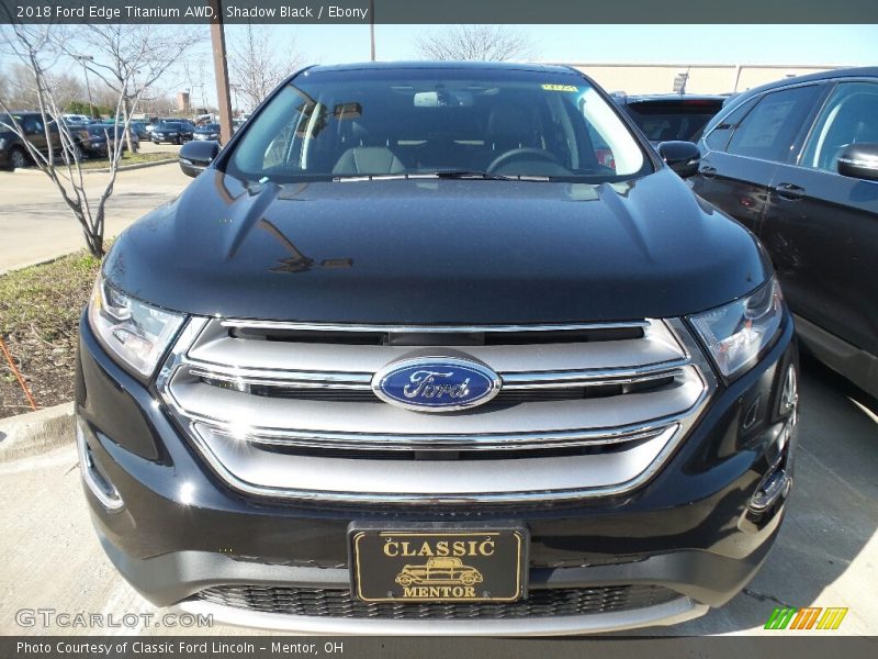 Shadow Black / Ebony 2018 Ford Edge Titanium AWD