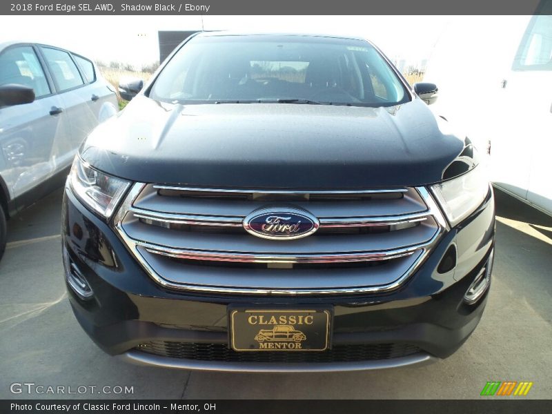 Shadow Black / Ebony 2018 Ford Edge SEL AWD