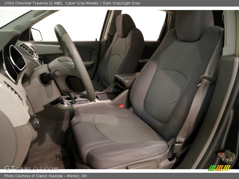 Cyber Gray Metallic / Dark Gray/Light Gray 2009 Chevrolet Traverse LS AWD