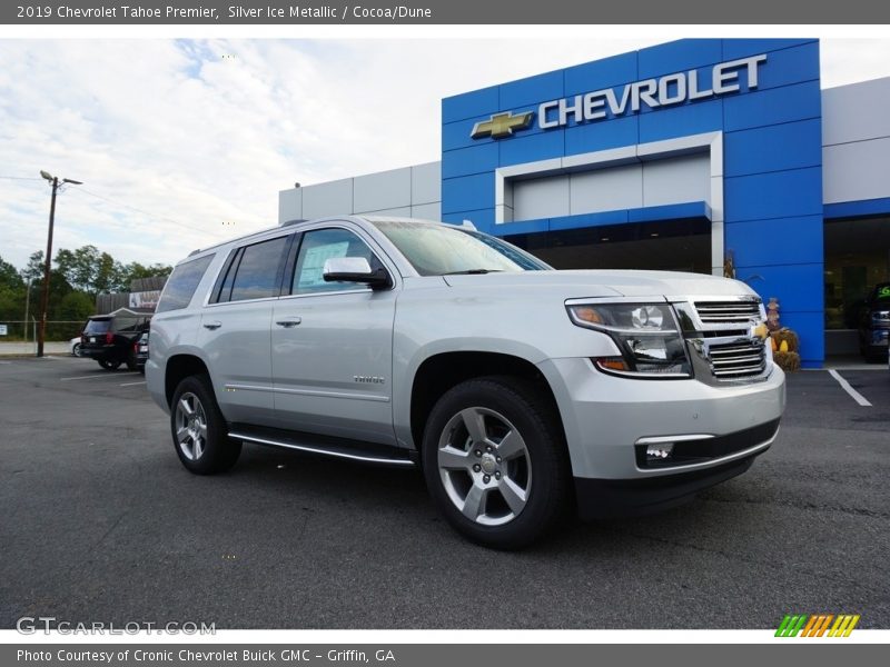 Silver Ice Metallic / Cocoa/Dune 2019 Chevrolet Tahoe Premier