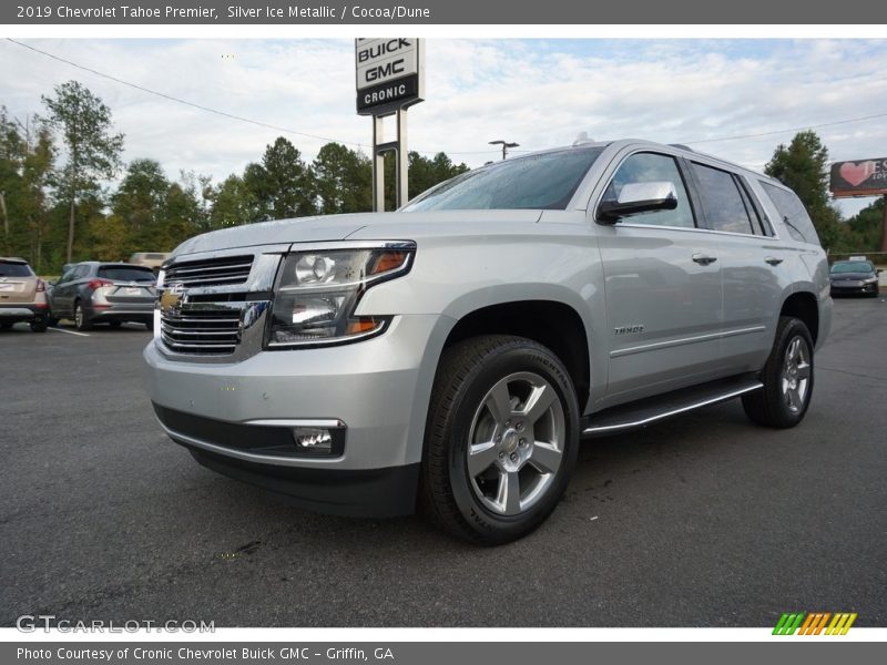 Silver Ice Metallic / Cocoa/Dune 2019 Chevrolet Tahoe Premier