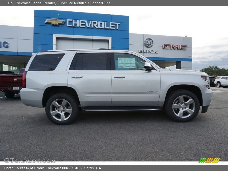 Silver Ice Metallic / Cocoa/Dune 2019 Chevrolet Tahoe Premier