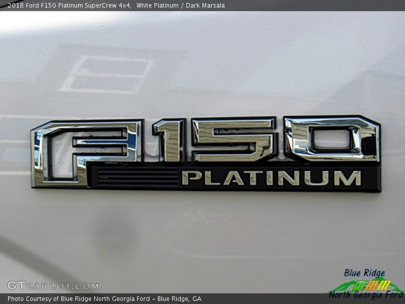 White Platinum / Dark Marsala 2018 Ford F150 Platinum SuperCrew 4x4