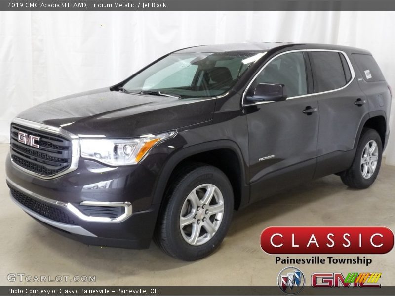 Iridium Metallic / Jet Black 2019 GMC Acadia SLE AWD