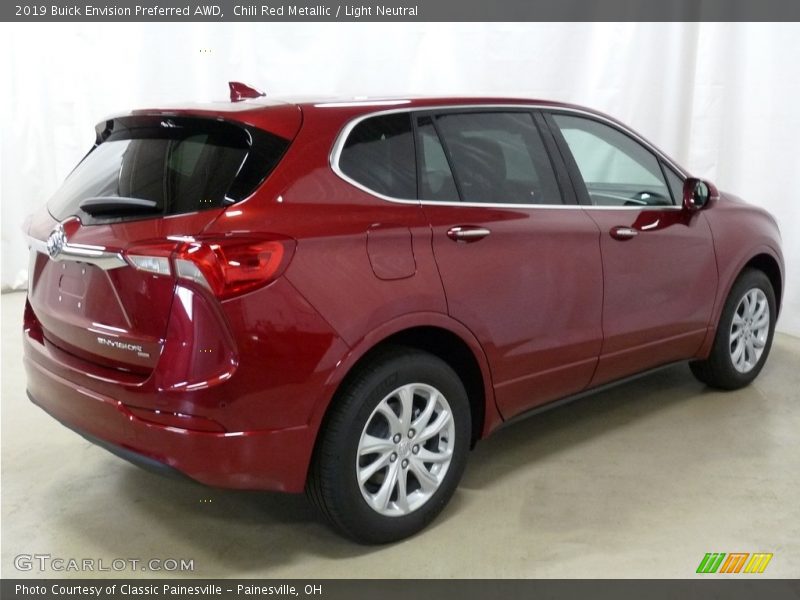 Chili Red Metallic / Light Neutral 2019 Buick Envision Preferred AWD