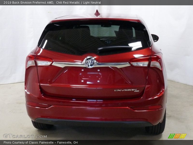 Chili Red Metallic / Light Neutral 2019 Buick Envision Preferred AWD