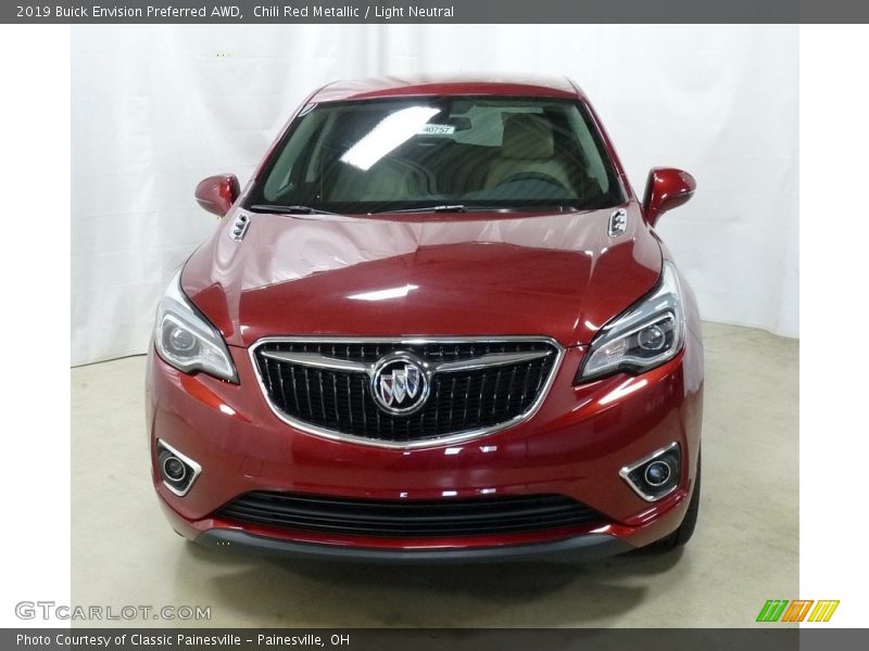 Chili Red Metallic / Light Neutral 2019 Buick Envision Preferred AWD