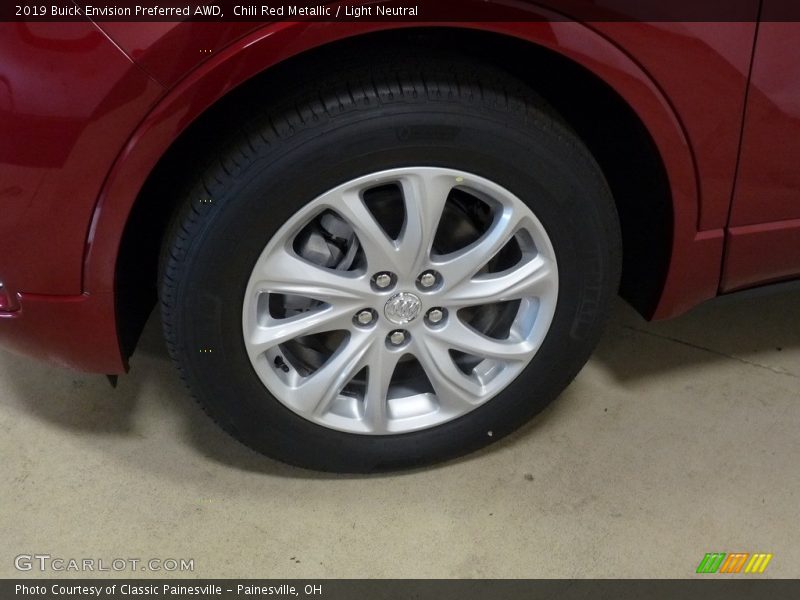 Chili Red Metallic / Light Neutral 2019 Buick Envision Preferred AWD