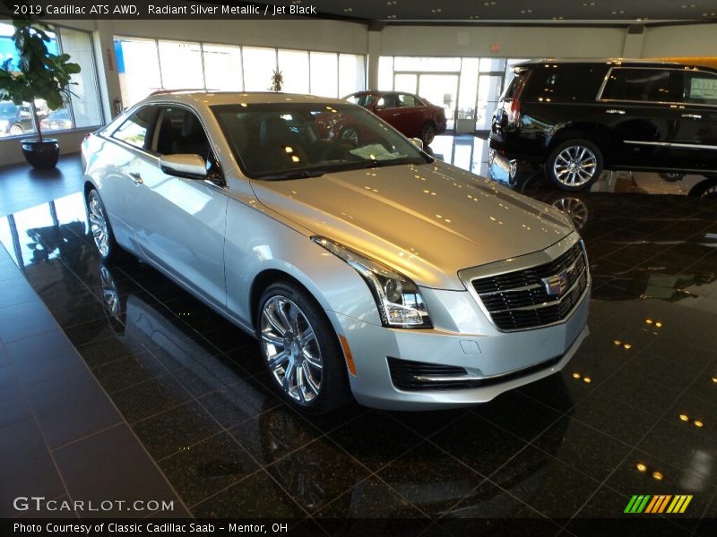 Radiant Silver Metallic / Jet Black 2019 Cadillac ATS AWD