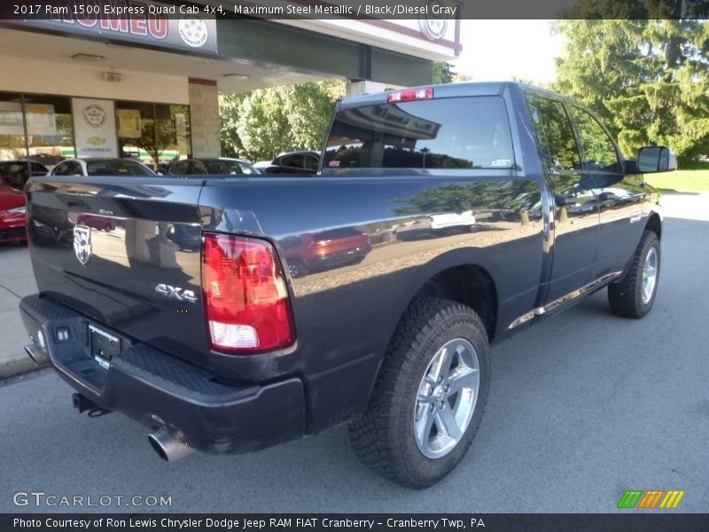 Maximum Steel Metallic / Black/Diesel Gray 2017 Ram 1500 Express Quad Cab 4x4