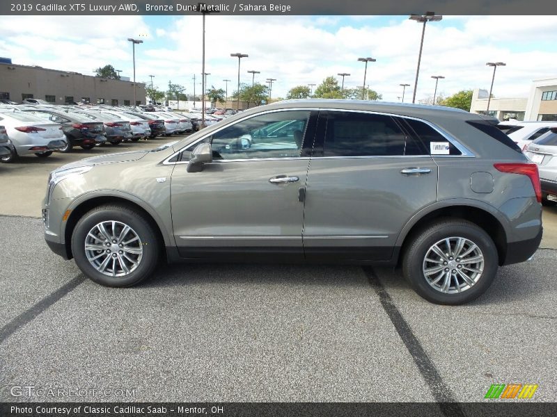 Bronze Dune Metallic / Sahara Beige 2019 Cadillac XT5 Luxury AWD