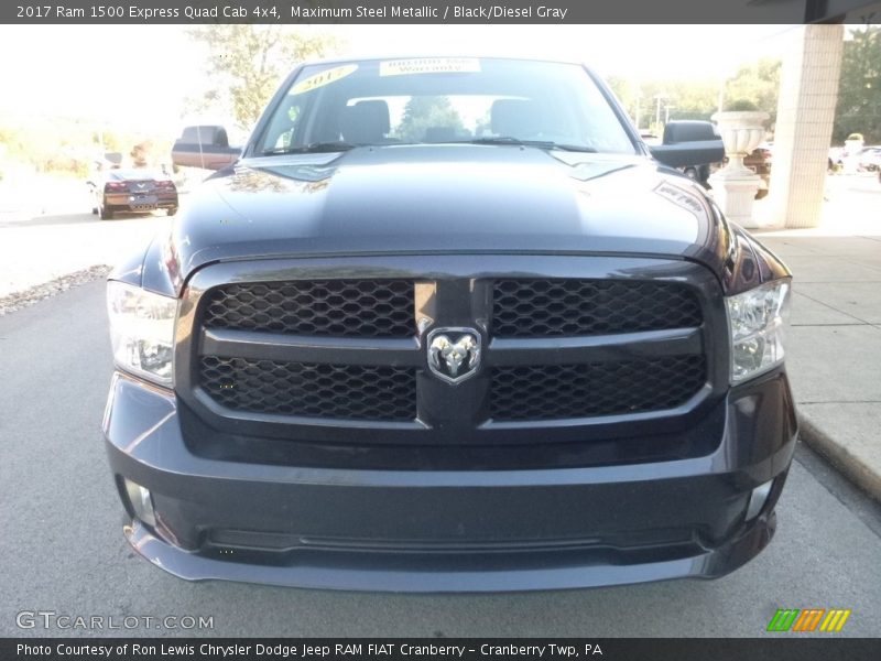 Maximum Steel Metallic / Black/Diesel Gray 2017 Ram 1500 Express Quad Cab 4x4