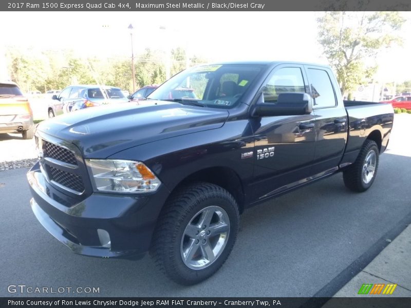 Maximum Steel Metallic / Black/Diesel Gray 2017 Ram 1500 Express Quad Cab 4x4