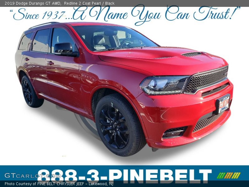 Redline 2 Coat Pearl / Black 2019 Dodge Durango GT AWD