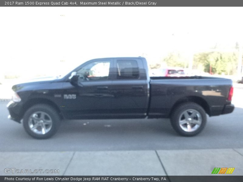Maximum Steel Metallic / Black/Diesel Gray 2017 Ram 1500 Express Quad Cab 4x4