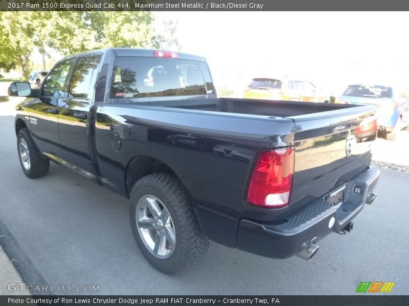 Maximum Steel Metallic / Black/Diesel Gray 2017 Ram 1500 Express Quad Cab 4x4