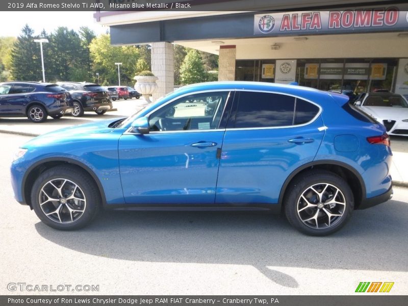 Misano Blue Metallic / Black 2019 Alfa Romeo Stelvio Ti AWD