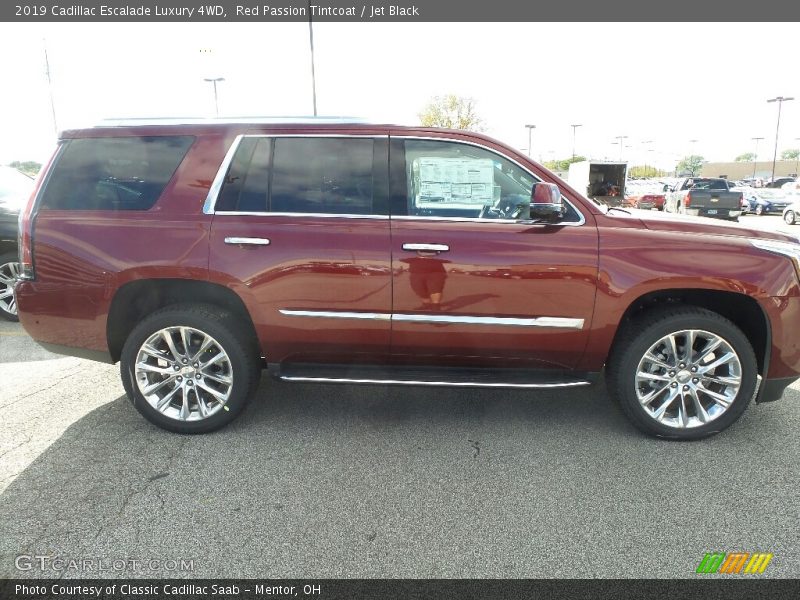 Red Passion Tintcoat / Jet Black 2019 Cadillac Escalade Luxury 4WD