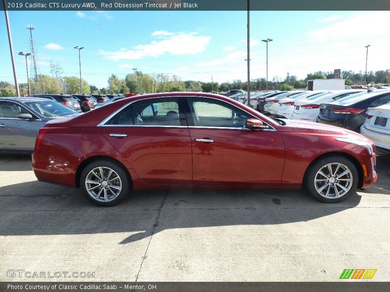 Red Obsession Tintcoat / Jet Black 2019 Cadillac CTS Luxury AWD