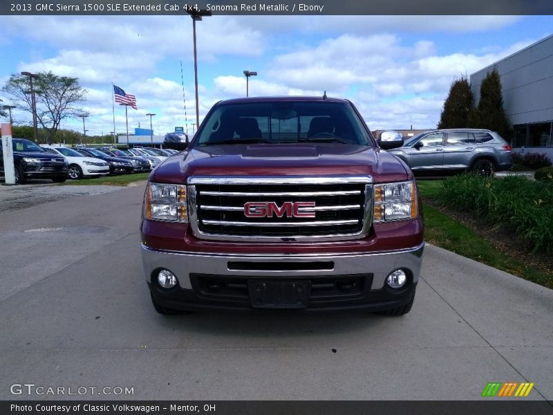 Sonoma Red Metallic / Ebony 2013 GMC Sierra 1500 SLE Extended Cab 4x4