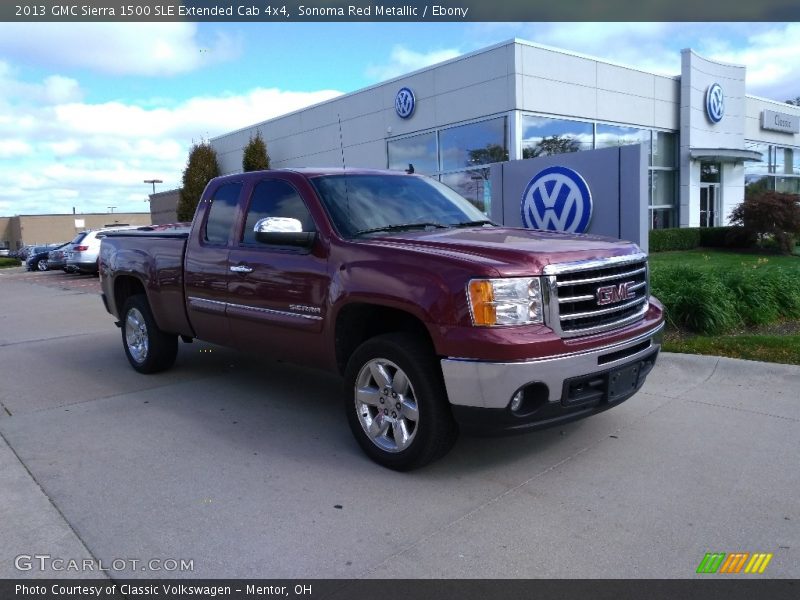 Sonoma Red Metallic / Ebony 2013 GMC Sierra 1500 SLE Extended Cab 4x4