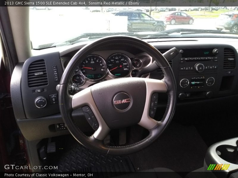 Sonoma Red Metallic / Ebony 2013 GMC Sierra 1500 SLE Extended Cab 4x4